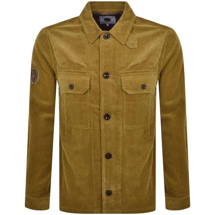 Pretty Green Reed Corduroy Overshirt Brown